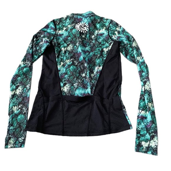 Tru sirena midnight mermaid upf 50 quarter zip long sleeve size large - Picture 2 of 3